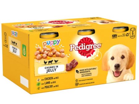 Pedigree Tins Puppy Chunks in Jelly 4 x 6 x 400g Online