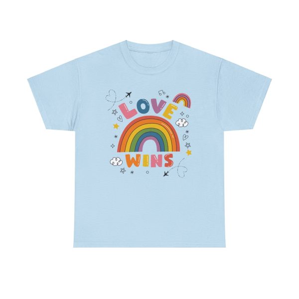 Love Wins Pride Month Unisex Cotton T-Shirt on Sale