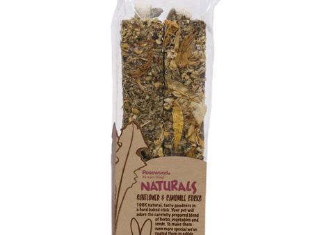 Rosewood Naturals | Small Pet Treat | Sunflower & Chamomile Sticks - 140g on Sale