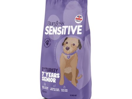 Burgess Sensitive Senior 7+ Turkey 12.5kg Online Sale