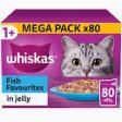 Whiskas Adult 1+ Fish Favourites in Jelly Pouches 80 x 85g Online Hot Sale