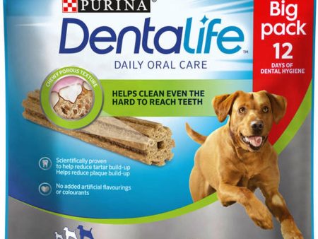 ASH ANIMAL RESCUE DONATION - Dentalife Dog Dental Chew Treats - Large, 12 Sticks Discount