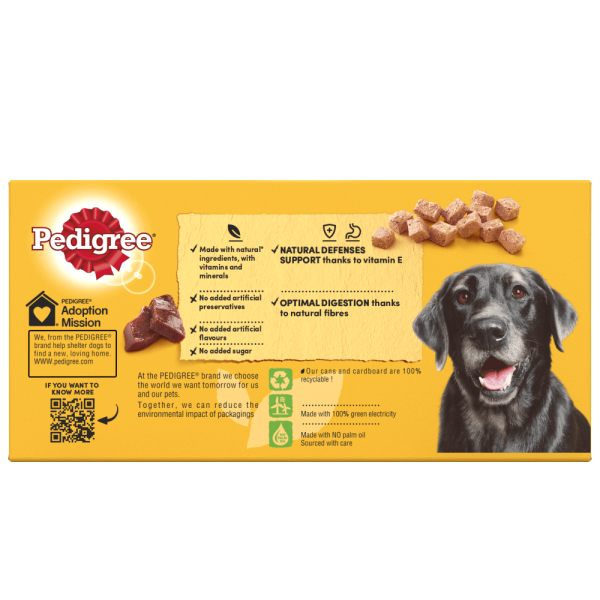 Pedigree | Senior Wet Dog Food Tins | Variety in Loaf - 6 x 400g Fashion