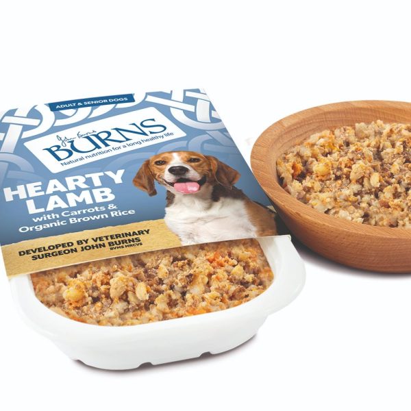 Burns Pet | Gluten Free Wet Dog Food | Hearty Lamb with Carrots & Organic Brown Rice - 395g Supply