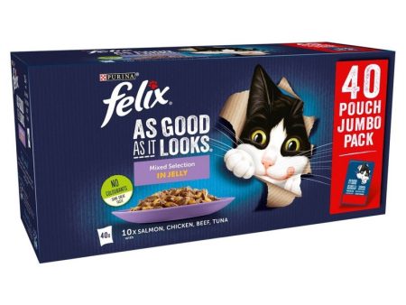 Felix Pouch As Good As It Looks Mixed Selection 40 x 100g For Cheap