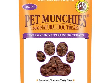 MANCHESTER & CHESHIRE DOGS HOME DONATION - Pet Munchies Dog Treats - Liver & Chicken Treats 50g Online Hot Sale