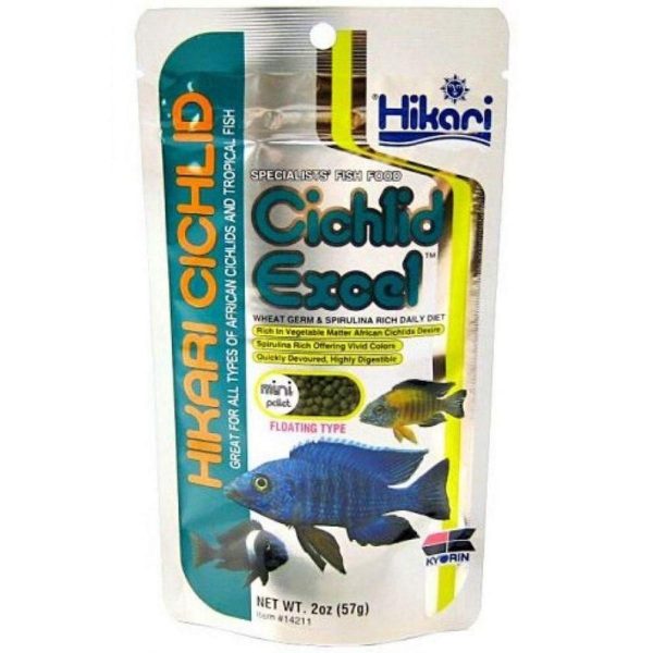 Hikari Cichlid Excel Floating Mini Pellets 57g | African Cichlids & Tropical Fish Cheap