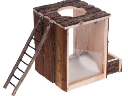 Trixie Natural Living | Small Pet Enrichment | Wooden Playing & Digging Tower - 25cm on Sale