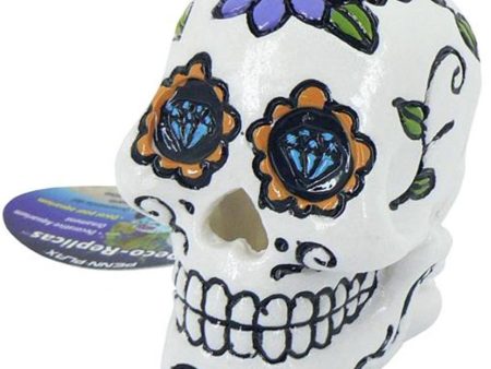 Pennplax White Sugar Skull Aquatic Ornament Online now