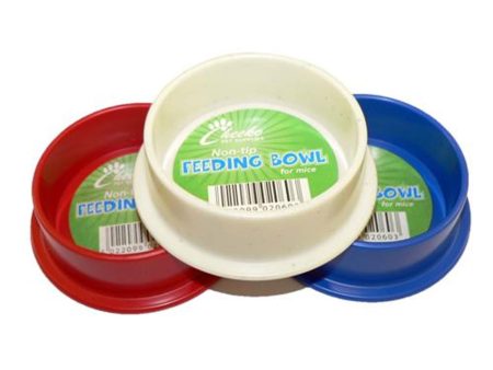 Cheeko | Small Pet Feeding | Non-Tip Plastic Bowl - 13cm Supply