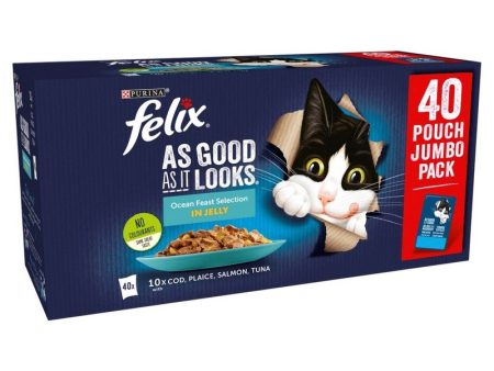 Felix Pouch As Good As It Looks Ocean Feast in Jelly 40 x 100g Online Sale