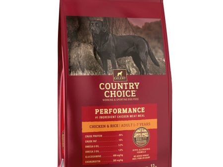 Gelert Country Choice Performance Chicken Adult Dog Food 12k Online Hot Sale