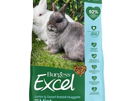 Burgess Excel | Rabbit Food | Junior & Dwarf Nuggets - 1.5kg For Discount