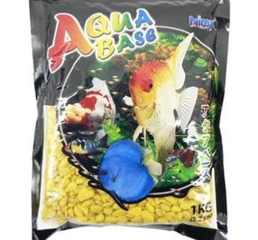 Aqua Base Sky Yellow Aquarium Gravel 1kg Online now