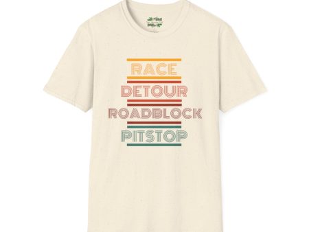 Race Detour Roadblock Pitstop: Unisex Softstyle T-Shirt by Team Hawaiian Mint Online Sale