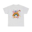 Love Wins Pride Month Unisex Cotton T-Shirt on Sale