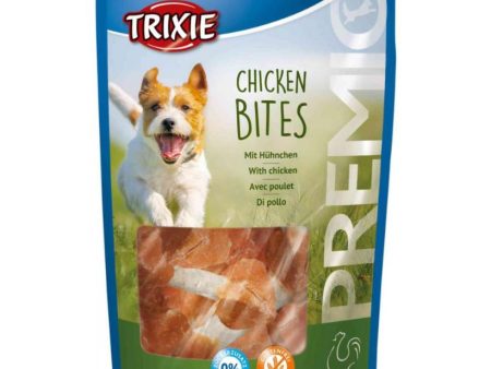 Trixie Premio | Rawhide Dog Treats | Chicken Bites - 100g Supply