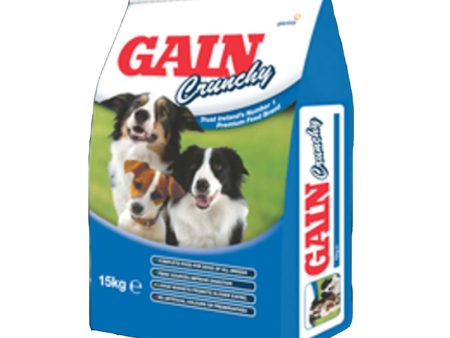 Gain | Dry Working Dog Food | Crunchy - 15kg For Cheap