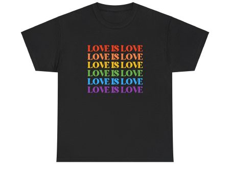 Love is Love Pride Month Unisex Cotton T-Shirt Online Hot Sale