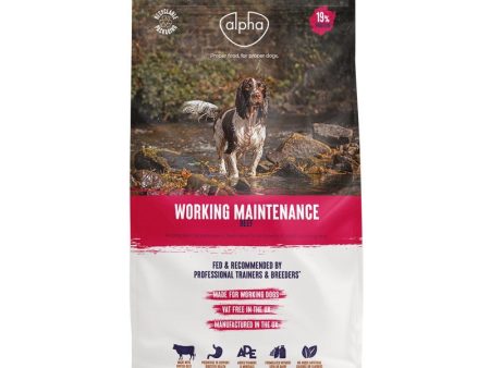 Alpha Worker Maintenance Dog Food 15kg Cheap