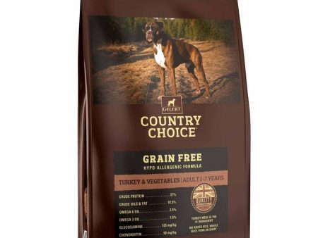 Gelert Country Choice Grain Free Turkey & Vegetable Dog Food 12Kg For Discount