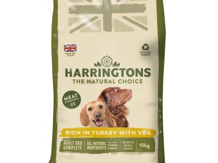 Harringtons Turkey & Vegetables Dog Food 15kg Discount