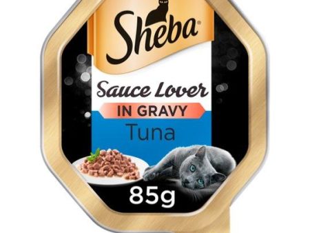 Sheba | Wet Cat Food Tray | Sauce Lover | Tuna in Sauce - 85g Online now