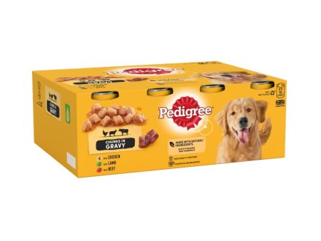 Pedigree | Adult Wet Dog Food Tins | Mixed Chunks In Gravy - 12 x 400g For Cheap