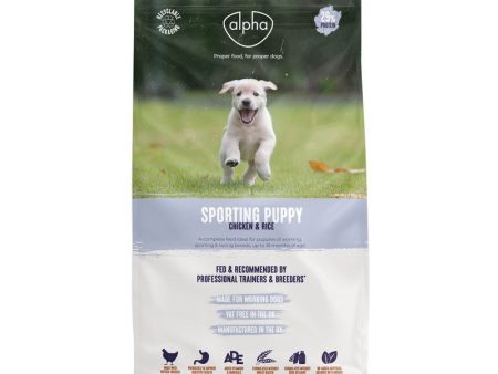 Alpha Sporting Puppy with Chicken 15kg For Cheap