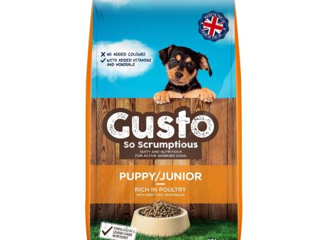 Gusto Dog Food for Puppy - Rich in Poultry 12kg Fashion