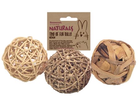 Boredom Breaker | Small Pet Chew Toy | Nature s Trio Fun Balls - Medium For Discount