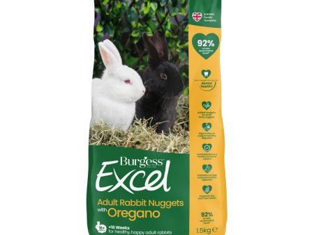 Burgess Excel Adult Rabbit Nuggets with Oregano 1.5kg Online