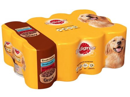 MANCHESTER & CHESHIRE DOGS HOME DONATION - Pedigree Tins (Adult) - Mixed Chunks In Gravy (12 X 400g) Online Hot Sale