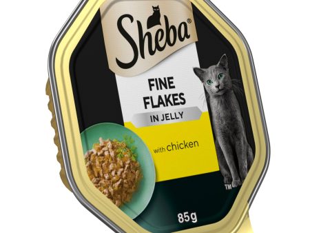 Sheba Fine Flakes in Jelly with Chicken 85g Sale