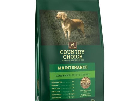 Gelert Country Choice Maintenance Lamb Adult Dog Food 12kg For Sale