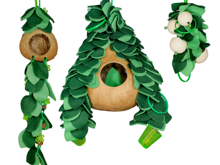 3 Piece Leafy Hideaway Gourd Set Discount