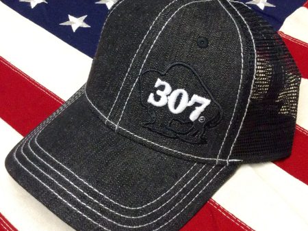 307 Buffalo Denim Adjustable Hat Hot on Sale